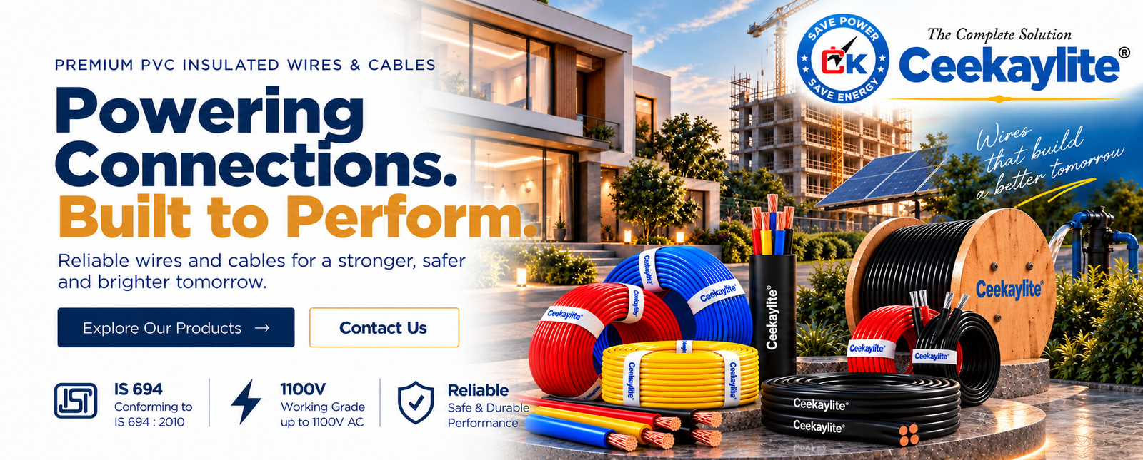 Ceekaylite Premium PVC Insulated Wires and Cables